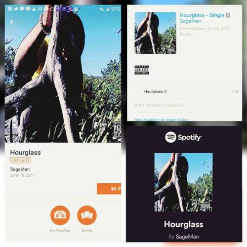 “Hourglass” is now in Spotify, iTunes, and Google...