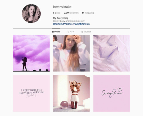 leavingsometimes - ❝Ariana Grande’s albums as Instagram pages❞...
