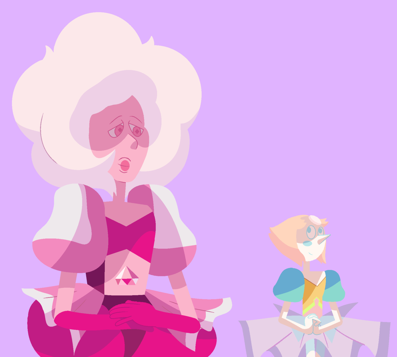 Pink Diamond and Pearl couldn’t decide the best color pallet so i did the three
