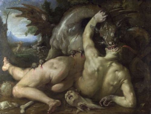 chimneyfish - Two Followers of Cadmus Devoured by a Dragon,...