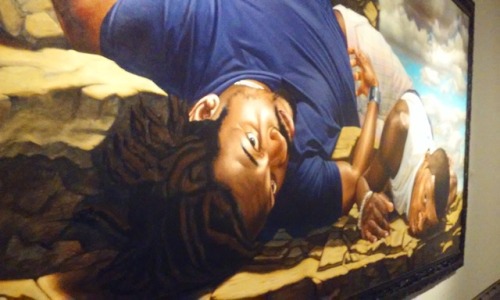Photos of the Kehinde Wiley exhibit at the Toledo Museum of Art...