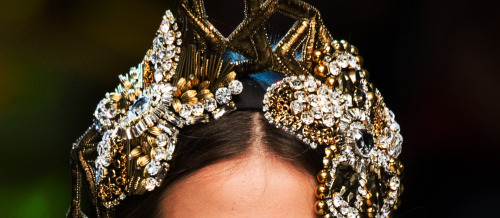 runwayandbeauty:Headpieces: Dolce & Gabbana Spring 2017,...