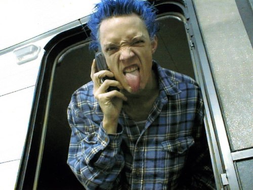jasonfnsaint:Matthew Lillard on the set of SLC Punk (1998)