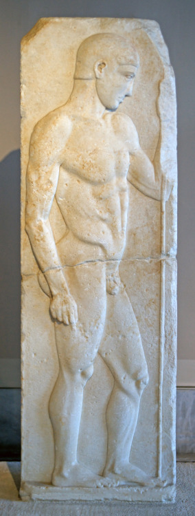 lionofchaeronea - Funerary stele of an athlete.  Artist unknown;...