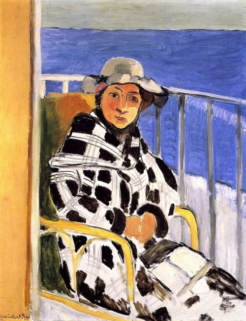 Mlle Matisse in a Scottish Plaid, Henri...