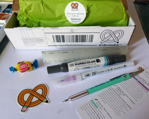 despinavattis28: “ Thank you so much! I totally use such markers and I love the pencil! I wish you could send me a handful more of your stickers, I’d be sticking them to all of my sketchbooks and files. Man, it’s been ages since I did...