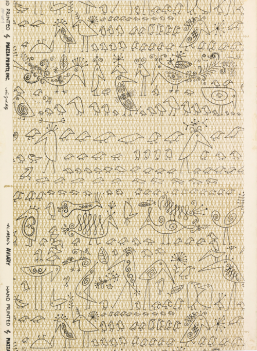 robert-hadley - “Aviary”, wallpaper print designed by Saul...