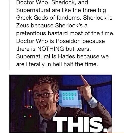 #gotta love SuperWhoLock #hahahah #try not to drown in your...