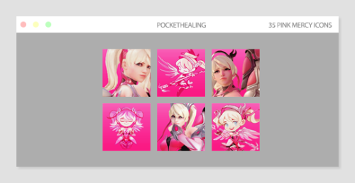 pockethealing - ❛ ┊ — ✶ PINK BC MERCY ICONShere are 35 icons of...