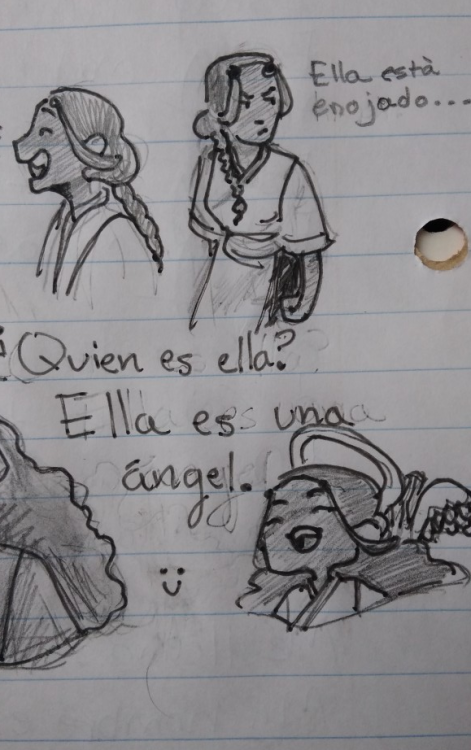 zukkhinis - i’m still a good student if i doodle katara in spanish...