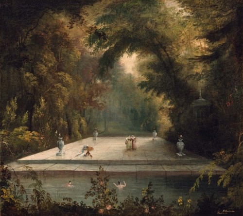 windypoplarsroom - Charles Codman“The Bathing Pool” (1830)