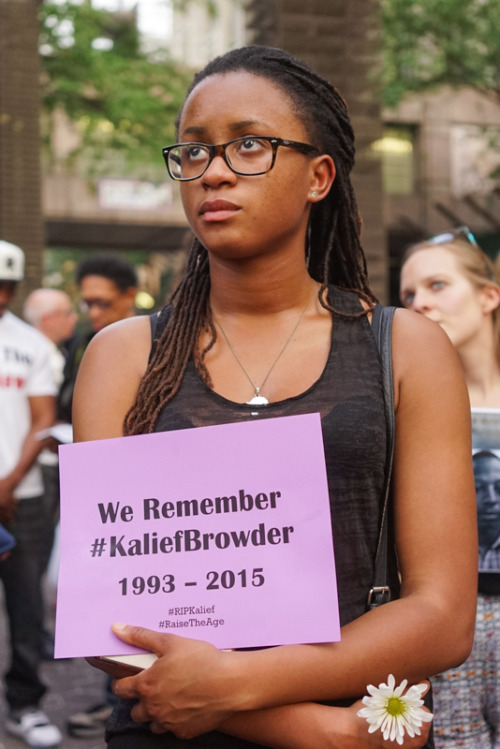 blackmanonthemoon - activistnyc - Vigil for #KaliefBrowder, a...