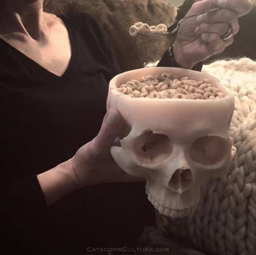 holo-ween - Human Skull Bowl 