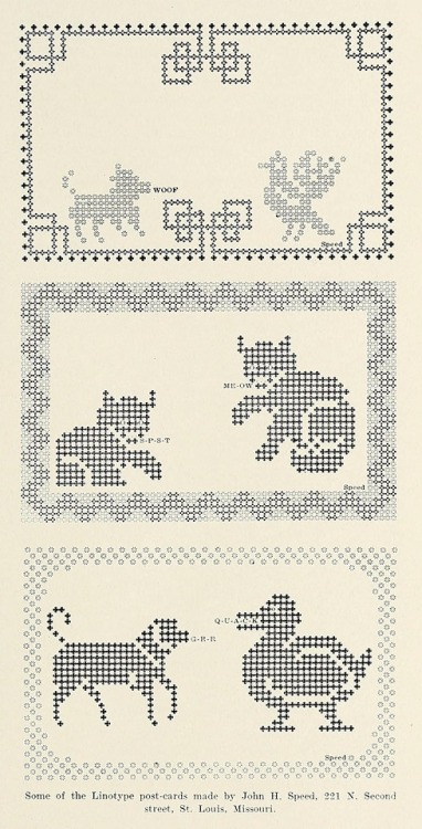 smithsonianlibraries - Examples of Linotypes from the June 1910...