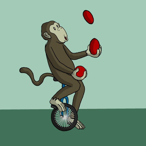 Image result for juggling monkey gif