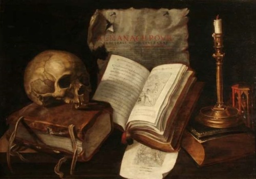 oldpaintings - Vanitas, 1641 by Damien Lhomme (French,...