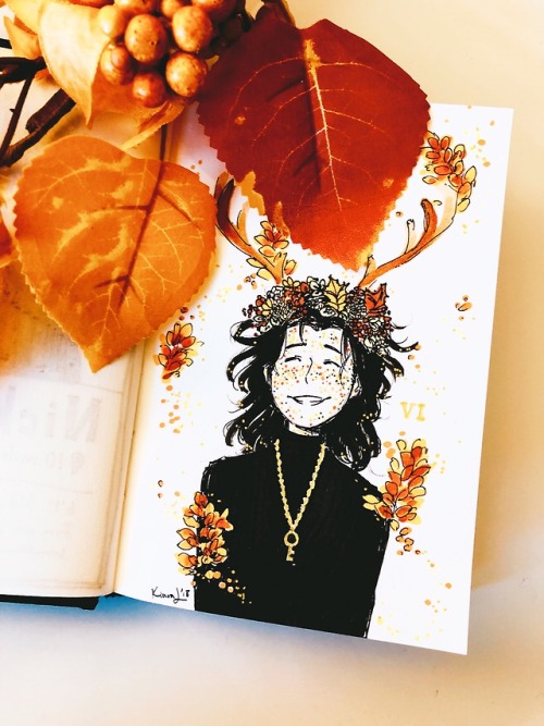 juliettelime - inktober day 6the leaves are changing and falling...