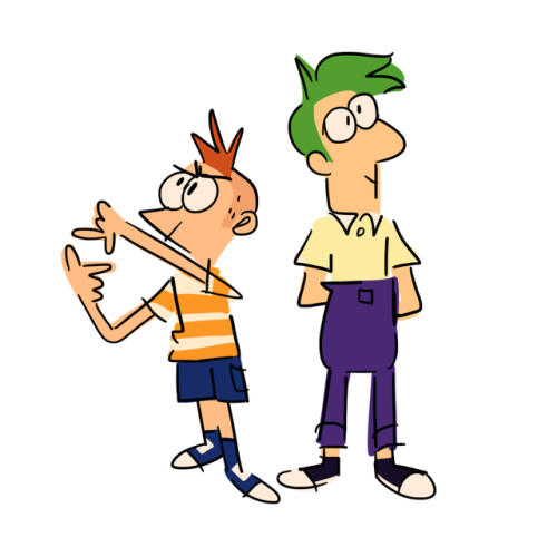 droosy - mOOom! phineas and ferb are drawing fanart!!!