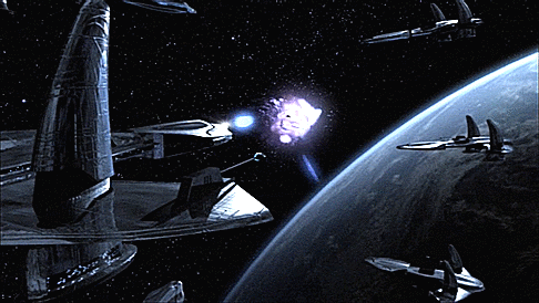 spockvarietyhour - The Asgard destroy the main Replicator ship as...