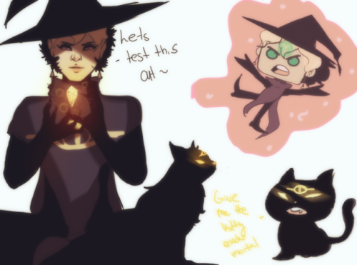 drawing-cookie - Have some Fantasy au doodles with Witch Yugi and...