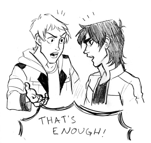 sabertoothwalrus - I want a fic where Lance and Keith are being...
