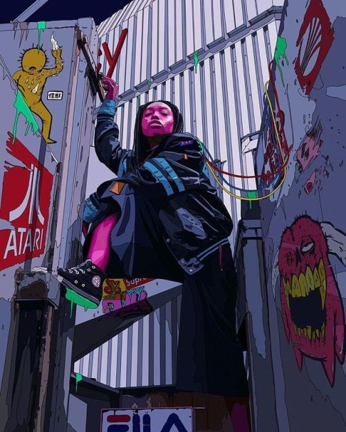 astromech-punk - Neo Graffiti by Mad Dog Jones