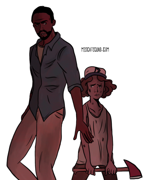 miscatsquad - Lee and Clementine from The Walking Dead! Protect...