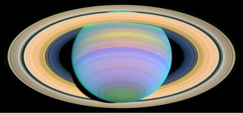 tecchnocracy - Saturn and its rings captured by Hubble in...