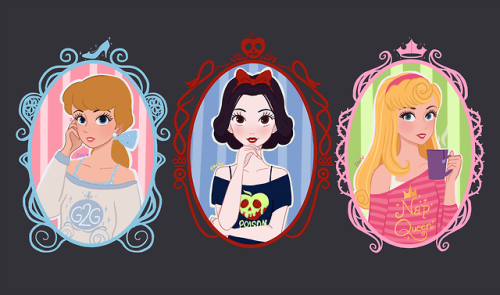 delusionalonnasketchblog:The first 3 Disney Princesses...