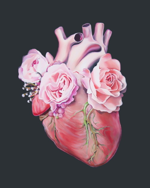 tinyartshop - Floral Heart, Trisha Thompson Adams. Prints here.