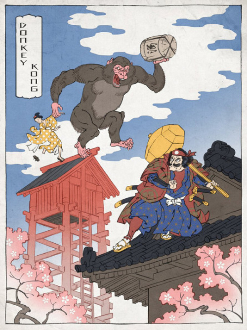 retrogamingblog:Nintendo in the Ukiyo-e style made by Jed...