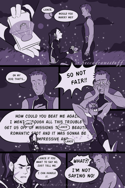 chooseyourfuture - beccadrawsstuff - Lance drags Keith out to a...