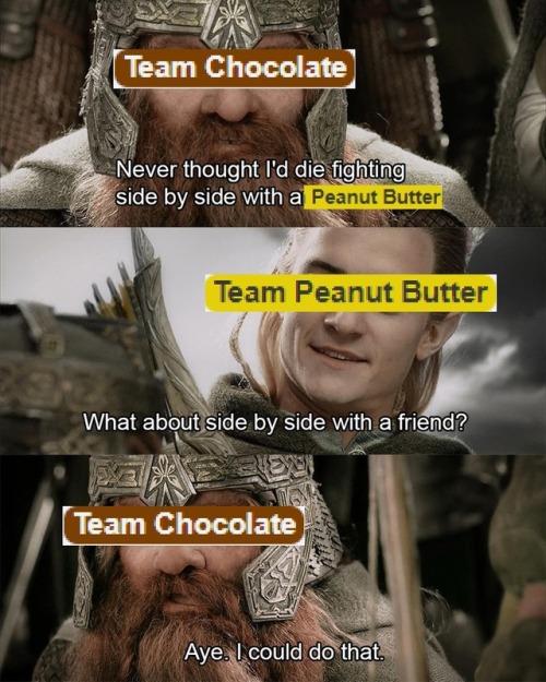 peoplegettingreallymadatgames - Peanut butter and chocolate were...