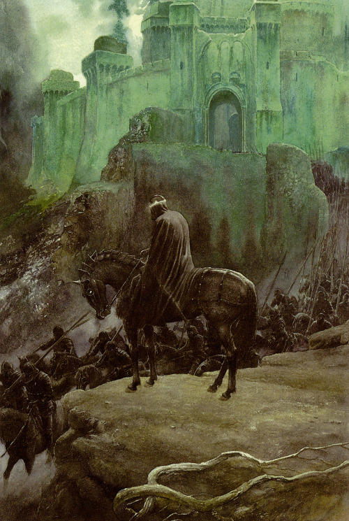 stoneofthehapless:The Witch-King at Minas Morgul; art by Alan...