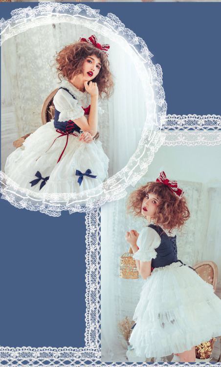 lolita-wardrobe - Super Beautiful【Snow White】 Jumper Dress...