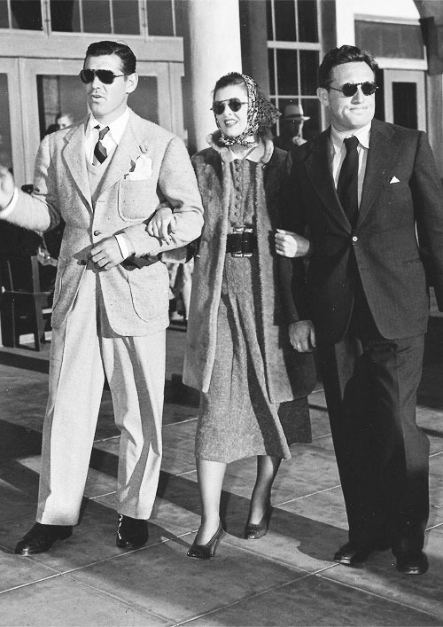 olga-4711 - Clark Gable, Myrna Loy, and Spencer Tracy on the set...