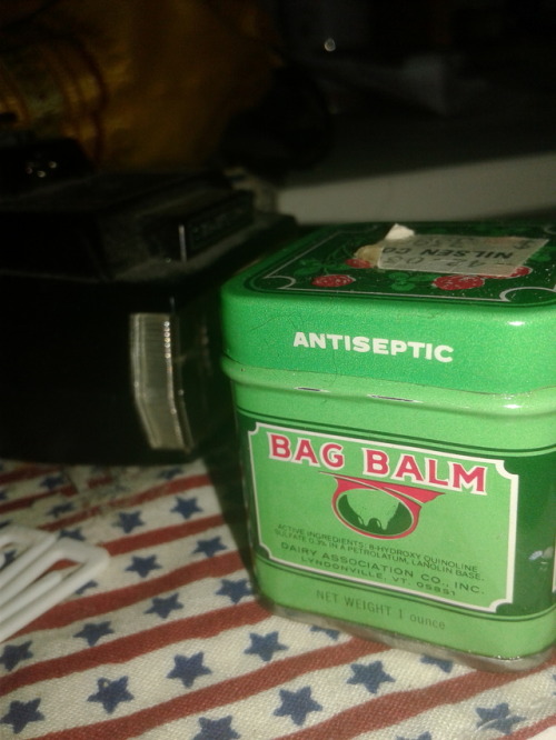 quiet-toadstool:Some of my Grandma’s old bag balm for chapped...