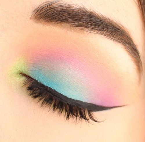 sweetlullabee - black-and-bubblegum - Rainbow eye Makeup! So...