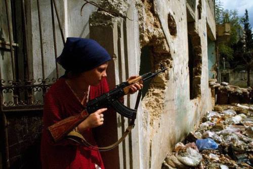nowinexile - A Palestinian resistance fighter during the Israeli...