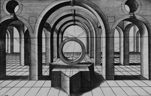 chaosophia218 - Henricus Hondius - Perspectief Studie, 1615.