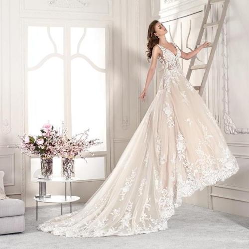 (via Demetrios 2019 Wedding Dresses — “Starlight” Bridal...