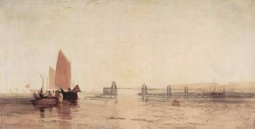 The Chain Pier, Brighton, 1828, William TurnerSize - 136.5x71...