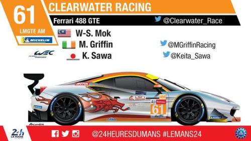 erikwestrallying - Ferrari 488 GTE race car at Le Mans 2018