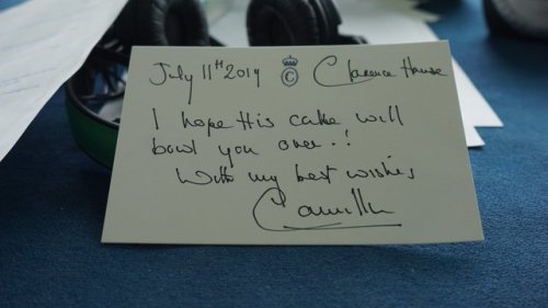 camillasgirl - The Duchess of Cornwall sent this cake and letter...