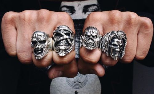 The official @ironmaiden x TGF Eddie rings available online and...