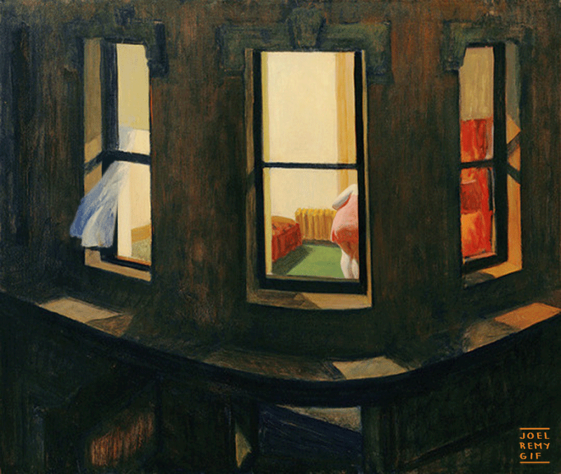 EDWARD HOPPER Night Windows 1928