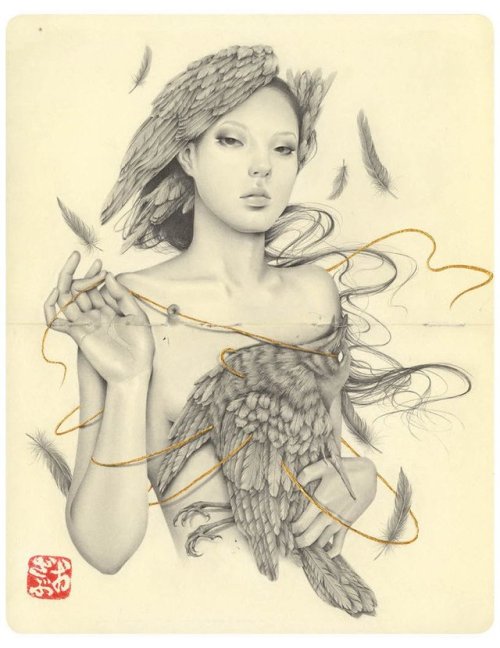 hifructosemag - Ozabu only uses pencil and graphite in her...