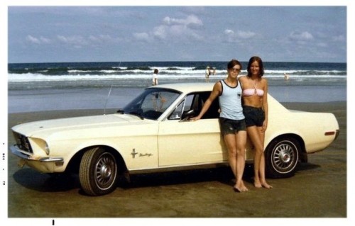 Pony couple at the beach… Daytona 1968