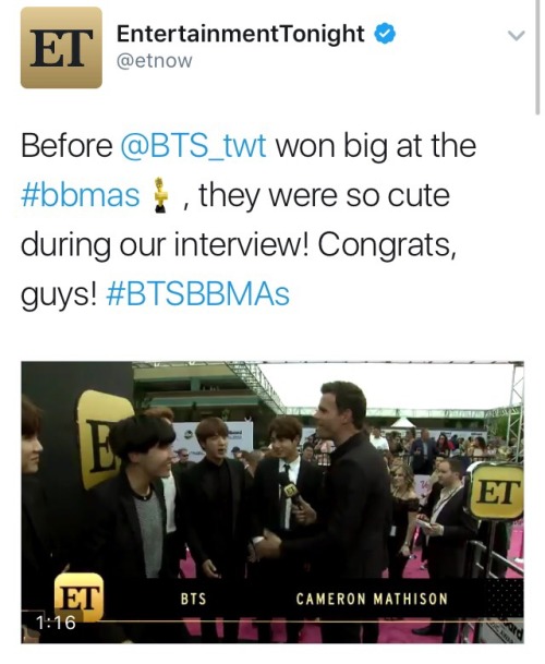 thatkpopfan - BTS in the Media After their award Teamwork...