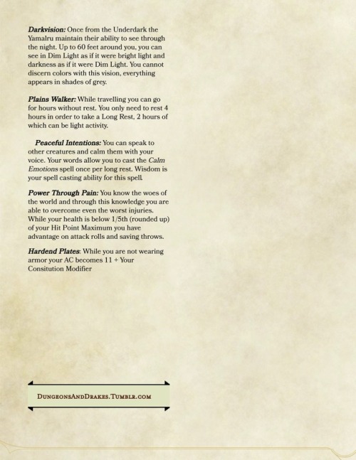 dungeonsanddrakes - Introducing the Yamalru! This is a homebrew...